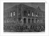 Mob in Front of the Captain-General's Palace, Havana, Cuba, June 1, 1869 by Anonymous