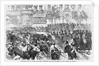 Disturbances in Paris - Cavalry Clearing the Boulevards on the Night of June 10 by Anonymous