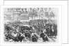 Disturbances in Paris - Cavalry Clearing the Boulevards on the Night of June 10 by Anonymous