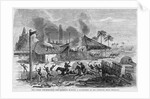 The Cuban Insurrection - The Patriots Burning a Sugar-Mill in Los Ingenios, Near Trinidad by Anonymous