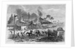 The Cuban Insurrection - The Patriots Burning a Sugar-Mill in Los Ingenios, Near Trinidad by Anonymous
