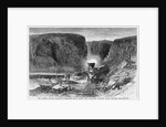 The Central Pacific Railroad - Passenger Train Passing the Palisades, Ten-Mile Canon, Nevada by Anonymous