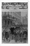 The farragut obsequies - the funeral procession passing up Broadway by Theo. R. Davis