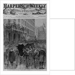 The farragut obsequies - the funeral procession passing up Broadway by Theo. R. Davis