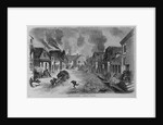Uhlans burning a french village by Anonymous