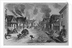 Uhlans burning a french village by Anonymous
