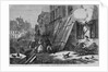 A street in Strasbourg during the bombardment by Anonymous