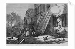A street in Strasbourg during the bombardment by Anonymous