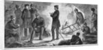 King William I. of Prussia, at a cammp fire, dictating a dispatch to Count Von Bismarck by Anonymous