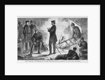 King William I. of Prussia, at a cammp fire, dictating a dispatch to Count Von Bismarck by Anonymous