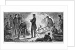 King William I. of Prussia, at a cammp fire, dictating a dispatch to Count Von Bismarck by Anonymous