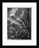 Mount Vesuvius - The Neapolitan populace Attacking the Statue of San Gennaro by Anonymous