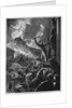Mount Vesuvius - The Neapolitan populace Attacking the Statue of San Gennaro by Anonymous