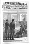 Impeachment - Thaddeus Stevens and John A. Bingham before the Senate by Theodore R. Davis