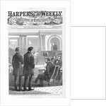 Impeachment - Thaddeus Stevens and John A. Bingham before the Senate by Theodore R. Davis