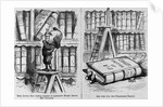 This little boy would persist in handling books above his capacity by Anonymous