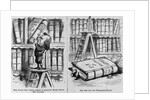 This little boy would persist in handling books above his capacity by Anonymous