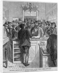 Securing Certificates of Naturalization in the clerk's office, City Hall by Anonymous