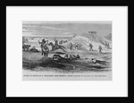 Attack of indians on a "Bull-Train" near sheridan, Kansas by James Kidd