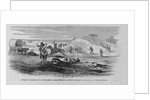 Attack of indians on a "Bull-Train" near sheridan, Kansas by James Kidd