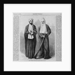 Page with text and diagram. Two members of the Ku-Klux-Klan in their disguises by Anonymous