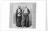 Page with text and diagram. Two members of the Ku-Klux-Klan in their disguises by Anonymous