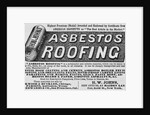 Advertisment for asbestos roofing by Anonymous