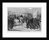 Page with text and diagram. Santa Cruz or Castelar - review of carlist volunteers by Anonymous