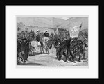 Page with text and diagram. Santa Cruz or Castelar - review of carlist volunteers by Anonymous