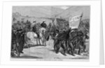 Page with text and diagram. Santa Cruz or Castelar - review of carlist volunteers by Anonymous