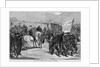 Page with text and diagram. Santa Cruz or Castelar - review of carlist volunteers by Anonymous