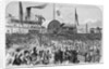 The landing of the japanese embassy, with treaty in a box, at the navy yard, Washington by Anonymous