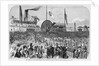 The landing of the japanese embassy, with treaty in a box, at the navy yard, Washington by Anonymous