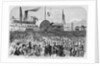 The landing of the japanese embassy, with treaty in a box, at the navy yard, Washington by Anonymous