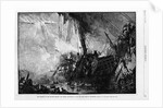 The Burning of the Spanish Frigate "San Pedro Alcantara," in 1815, off the Coast of Venezuela by Anonymous