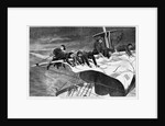 Winter at Sea - Taking in Sail off the Coast by Anonymous