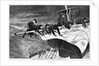 Winter at Sea - Taking in Sail off the Coast by Anonymous