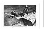 Winter at Sea - Taking in Sail off the Coast by Anonymous