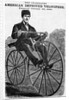 The Celebrated American Improved Velocipede Illustration by Anonymous