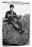 The Celebrated American Improved Velocipede Illustration by Anonymous