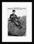 The Celebrated American Improved Velocipede Illustration by Anonymous