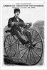 The Celebrated American Improved Velocipede Illustration by Anonymous