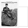 The Celebrated American Improved Velocipede Illustration by Anonymous