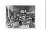 Fish Stands in Fulton Market, New York by Anonymous