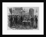 President Andrew Johnson Pardoning Rebels at the White House by Corbis