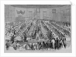 Magazine Illustration of Thanksgiving Dinner at the Five Points Ladies' Home Mission of the Methodist Episcopal Church by Anonymous