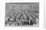 Magazine Illustration of Thanksgiving Dinner at the Five Points Ladies' Home Mission of the Methodist Episcopal Church by Anonymous