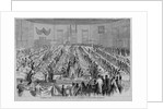Magazine Illustration of Thanksgiving Dinner at the Five Points Ladies' Home Mission of the Methodist Episcopal Church by Anonymous