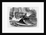 The Bombardment of Port Hudson-A Mortar Schooner at Work by Anonymous