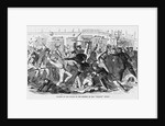 Charge of the Police on the Rioters at the "Tribune" Office by Anonymous